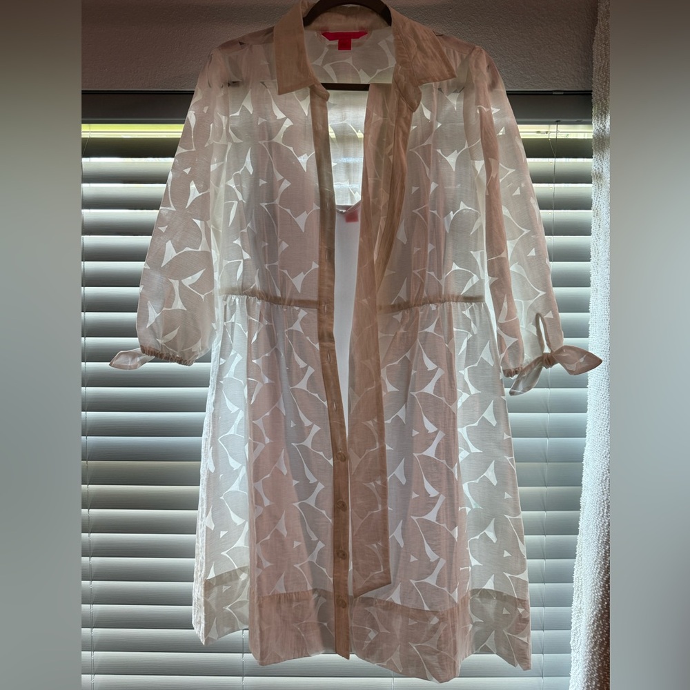 Lilly Pulitzer White Shirt Dress size 8 Never worn